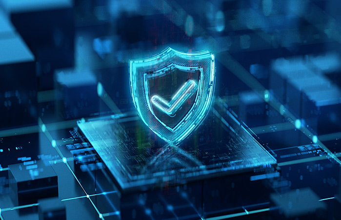 Abstract image of online security.